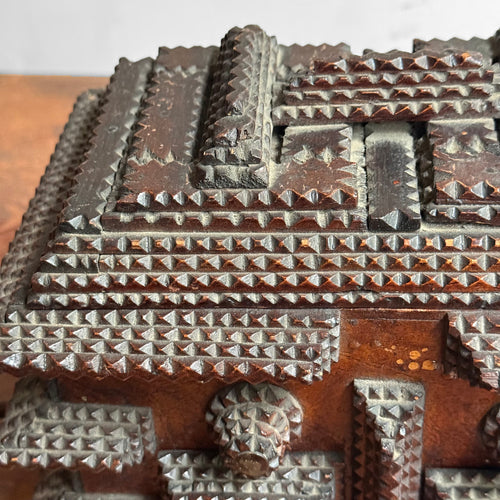 Small 20th-century Tramp Art Box