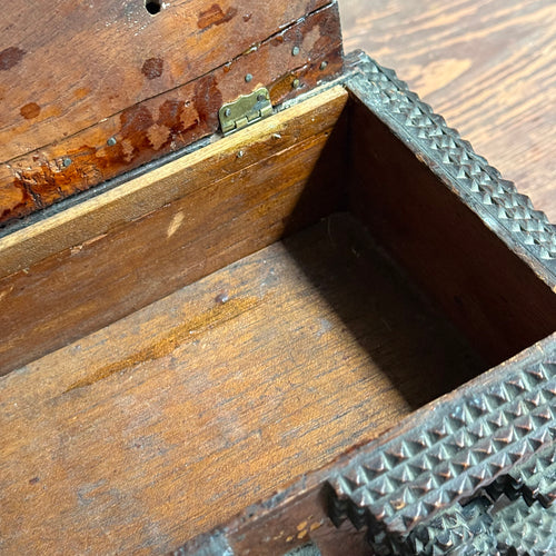 Small 20th-century Tramp Art Box