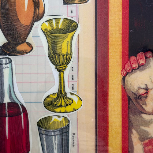 One-of-a-Kind Collaged Objects Mat (#2)