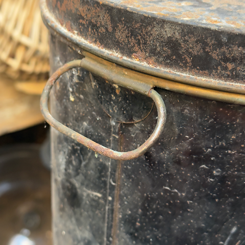 19th-century American Sugar Tin Container