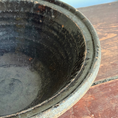 19th-century French Ceramic Glazed Tian Bowl
