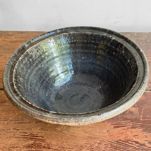 19th-century French Ceramic Glazed Tian Bowl