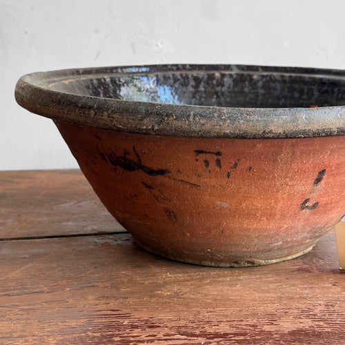 19th-century French Ceramic Glazed Tian Bowl