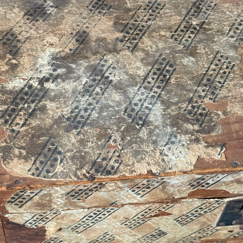 19th-century American Papered Box