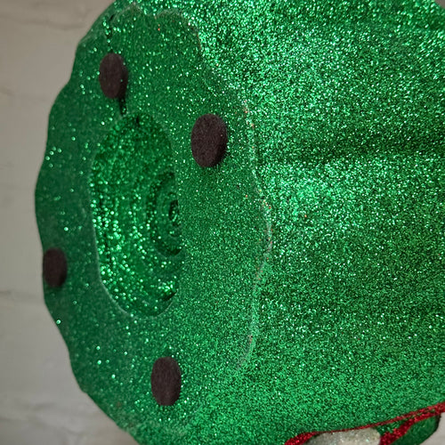 Ino Schaller Glitter Jack-O'-Lantern Pumpkin in Green
