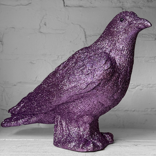 Ino Schaller Glitter Crow in Lilac