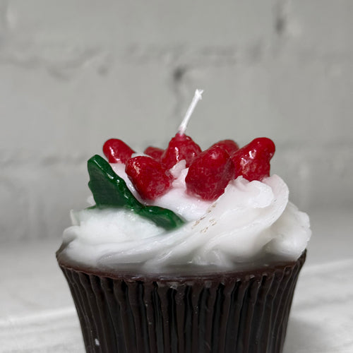 Cupcake with Berries Candle