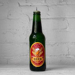 Bottiglia di Birra  Beer Bottle Candle in Green