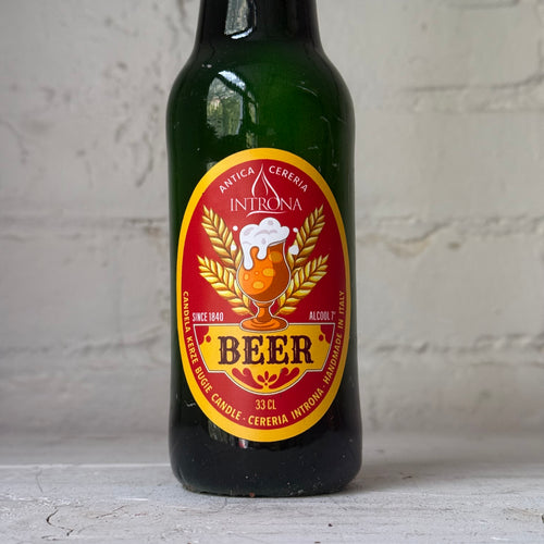 Bottiglia di Birra  Beer Bottle Candle in Green