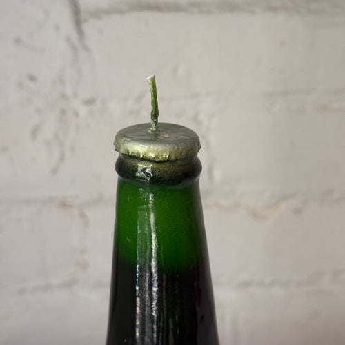 Bottiglia di Birra  Beer Bottle Candle in Green