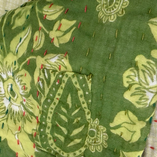 Vintage Sari Double Bedcover (#7-02)