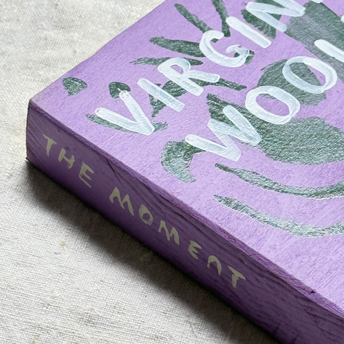 Leanne Shapton "The Moment" Painted Wooden Book