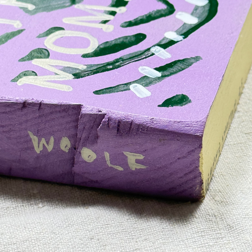 Leanne Shapton "The Moment" Painted Wooden Book