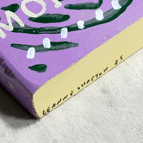 Leanne Shapton "The Moment" Painted Wooden Book