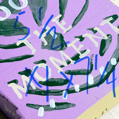 Leanne Shapton "The Moment" Painted Wooden Book