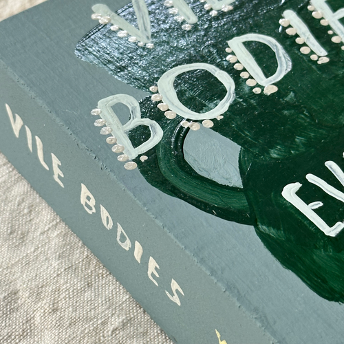 Leanne Shapton "Vile Bodies" Painted Wooden Book