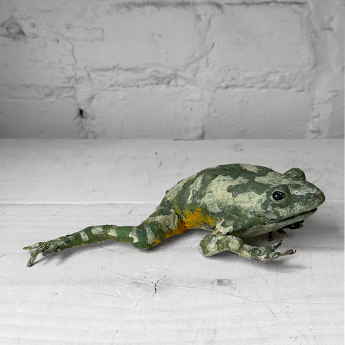 Papier-Mâché Painted Frog #2