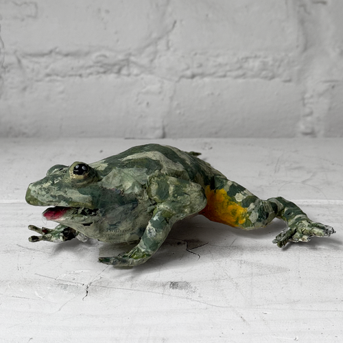 Papier-Mâché Painted Frog #2