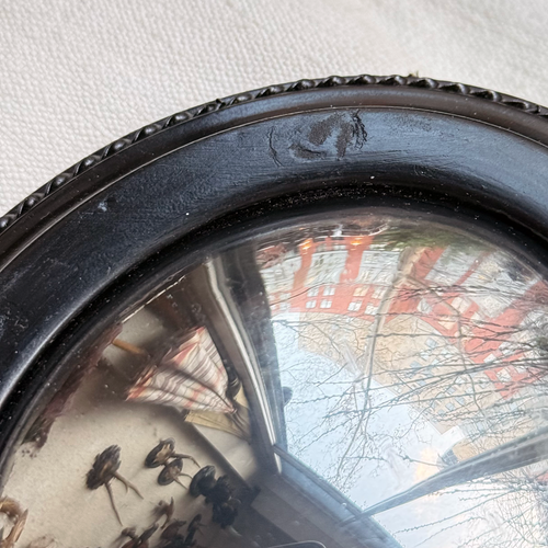 19th-century Small Convex French Mirror #2