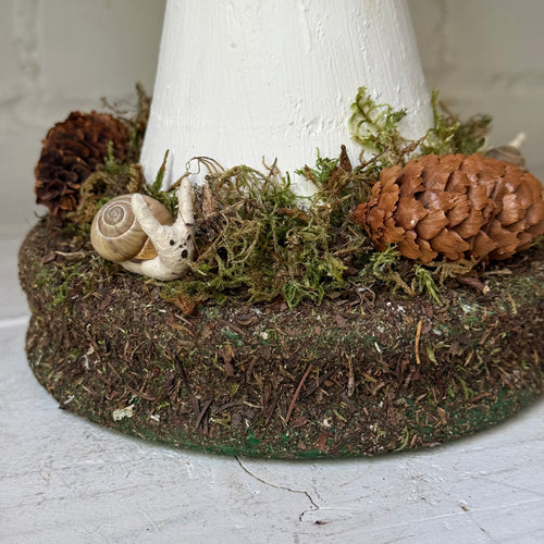 Handmade Wooden Mushroom Creation (#2) by Crystal Stone