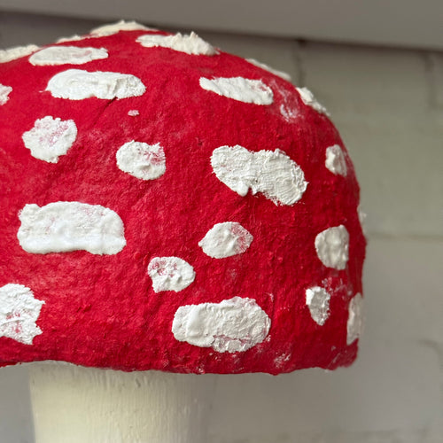 Handmade Wooden Mushroom Creation (#2) by Crystal Stone