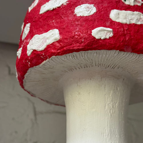 Handmade Wooden Mushroom Creation (#2) by Crystal Stone