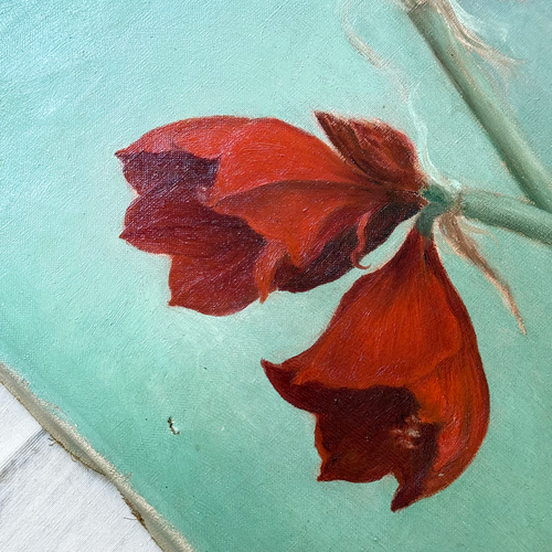 Mid 20th-century Dutch Floral Still Life Painting