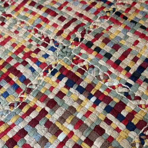 Vintage "Stocking" Round Rag Rug