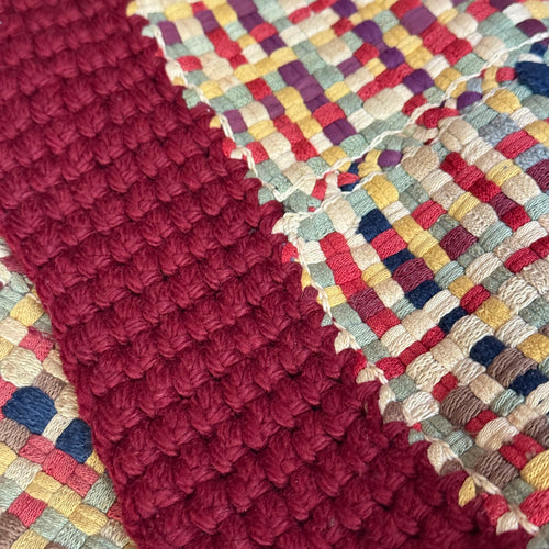Vintage "Stocking" Round Rag Rug