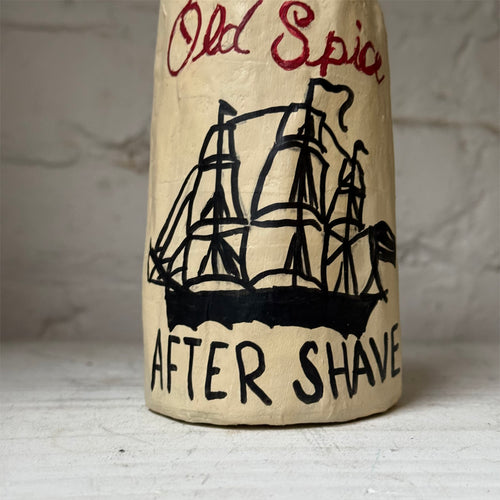 Papier-Mâché Old Spice Bottle #2