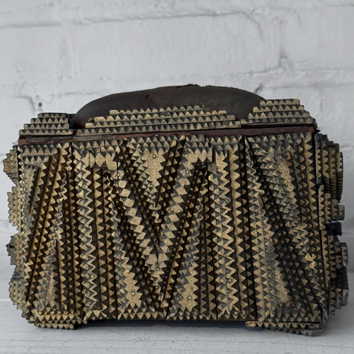 20th-century Tramp Art Box