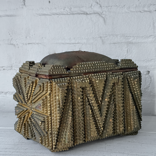 20th-century Tramp Art Box