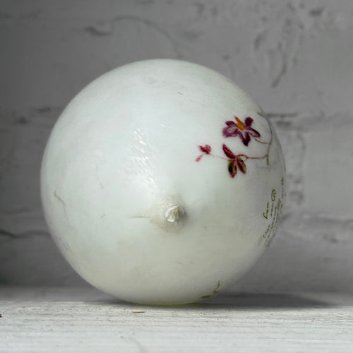 Antique Victoiran Painted Milk Glass Easter Egg (#2)