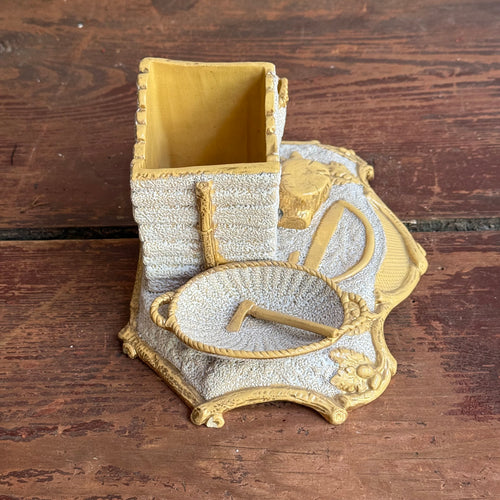 19th-century German Yelloware Smoking Stand (#2)