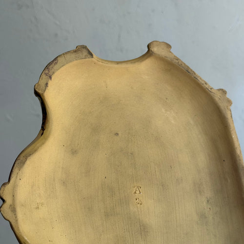 19th-century German Yelloware Smoking Stand (#2)