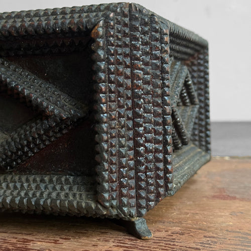 Small Early 20th-century Tramp Art Box