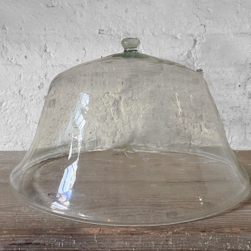 Large 19th-century French Glass Cloche de Melon (LG-02)