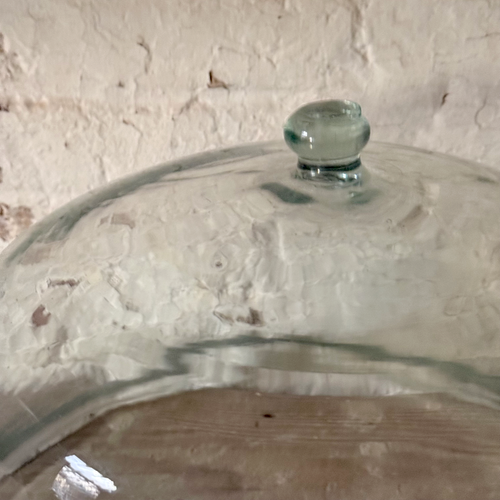 Large 19th-century French Glass Cloche de Melon (LG-02)