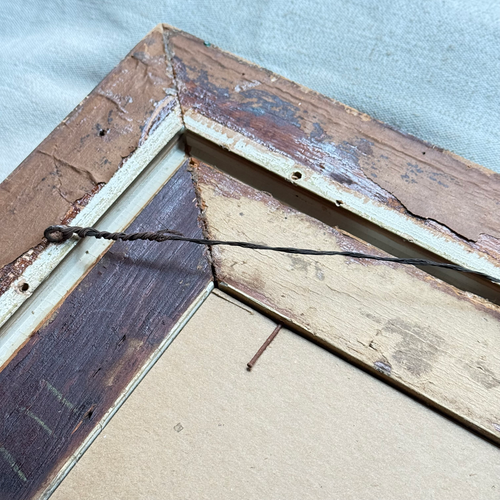 20th-century Tramp Art Folky Mirror