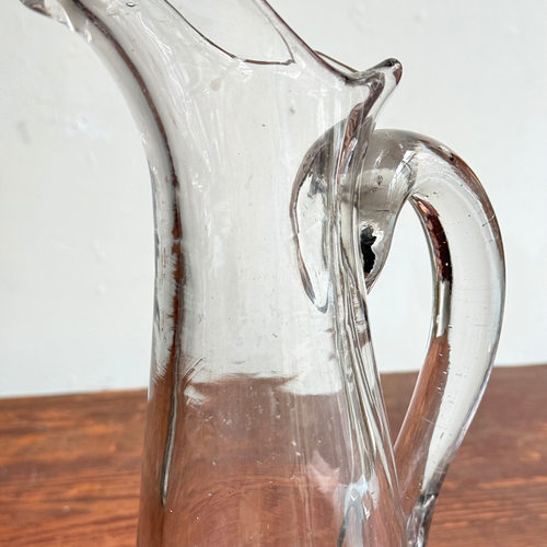 19th-century French Glass Pitcher (CD5)