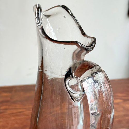 19th-century French Glass Pitcher (CD5)