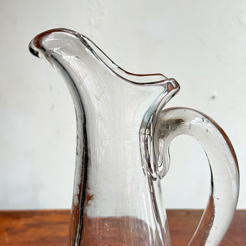 19th-century French Glass Pitcher (CD5)