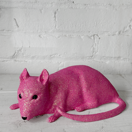Larger Pink Glitter Rat