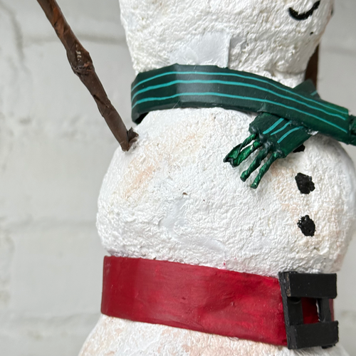 Papier-Mâché Snowman