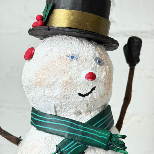 Papier-Mâché Snowman