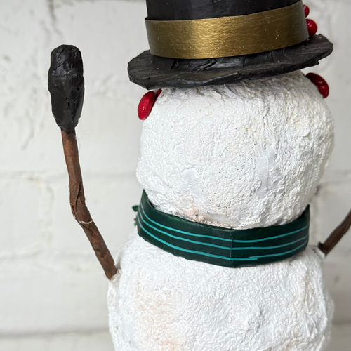 Papier-Mâché Snowman