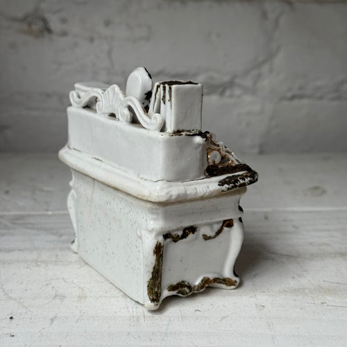 Antique German Porcelain Fairing Trinket Box (#02)
