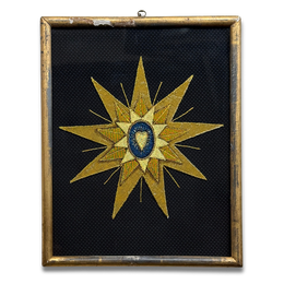 Hand Embroidered "Star with Heart" by Zara Merrick