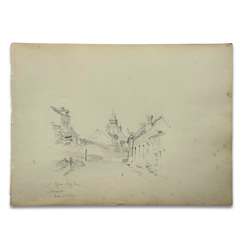 19th-century French Pencil Drawing by Alphonse Baril (#82)