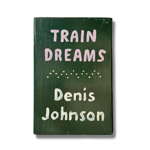 Leanne Shapton "Train Dreams" Painted Wooden Book